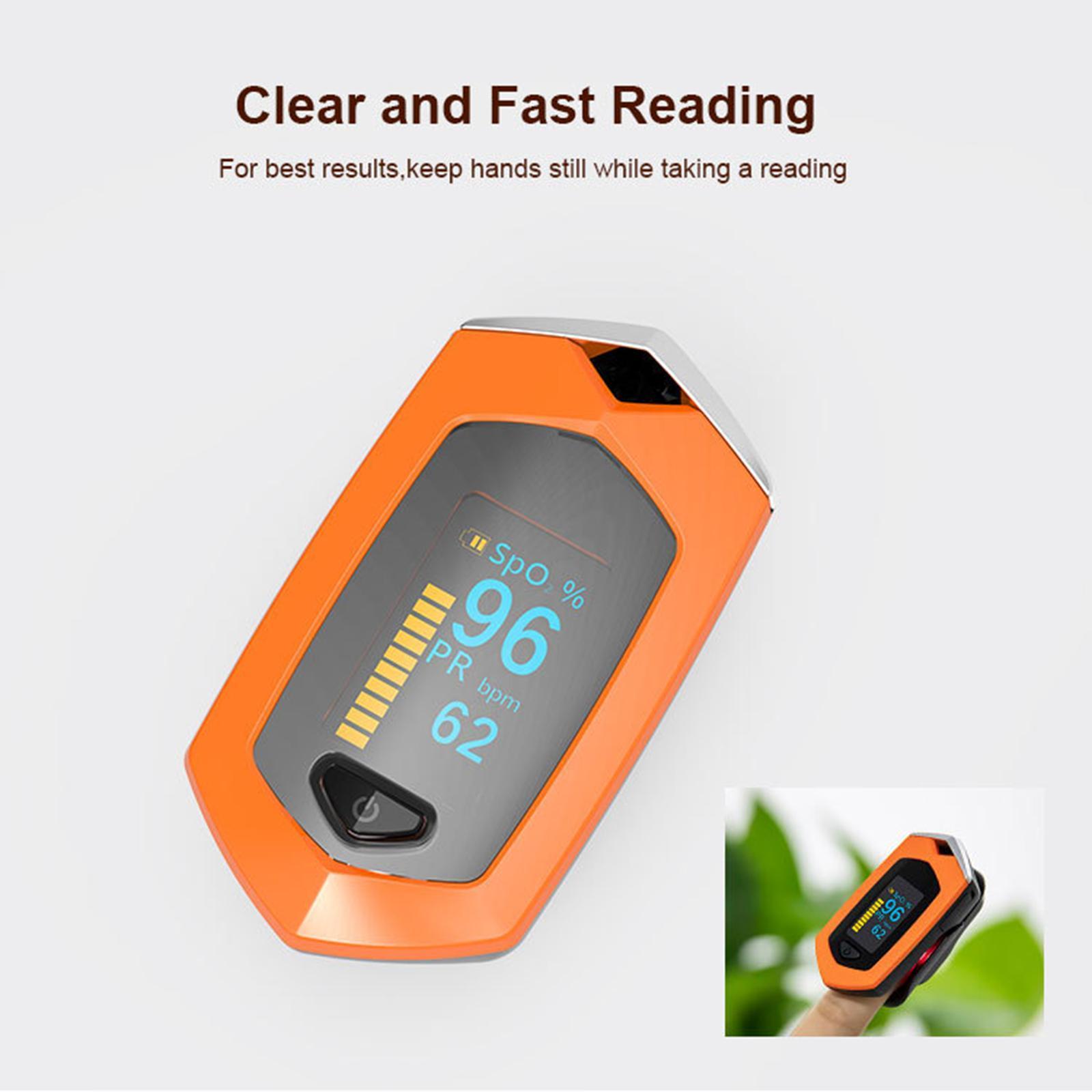 Digital Fingertip Pulse Oximeter One Key Start Mini for Outdoor Sports