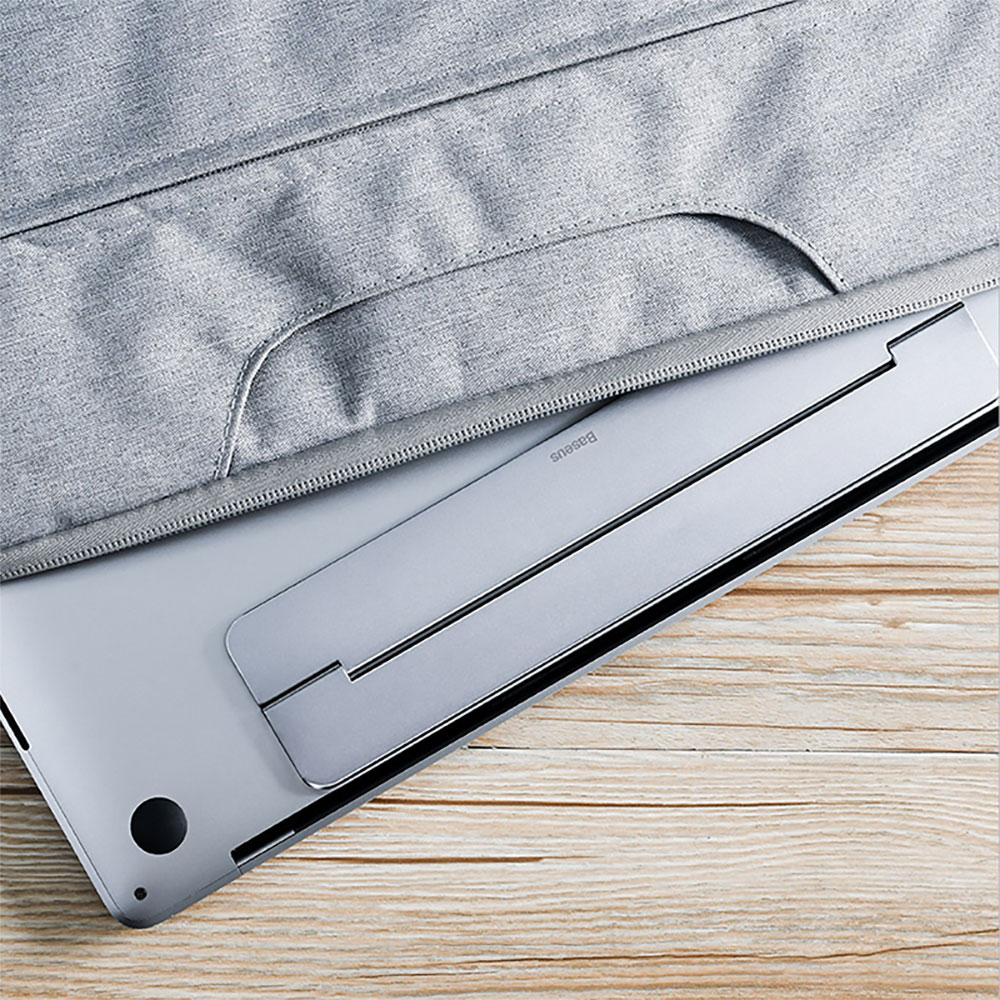 Giá Đỡ Laptop, Chân Đế Di Động Hộp Kim Nhôm Baseus Papery Notebook Holder Dạng Gập Gọn Và Nhẹ Có Một Góc Nghiêng 8 Độ, Sử Dụng Từ 11.6-17 Inch Dành Cho Tất Cả Macbook / Laptop - Hàng Chính Hãng