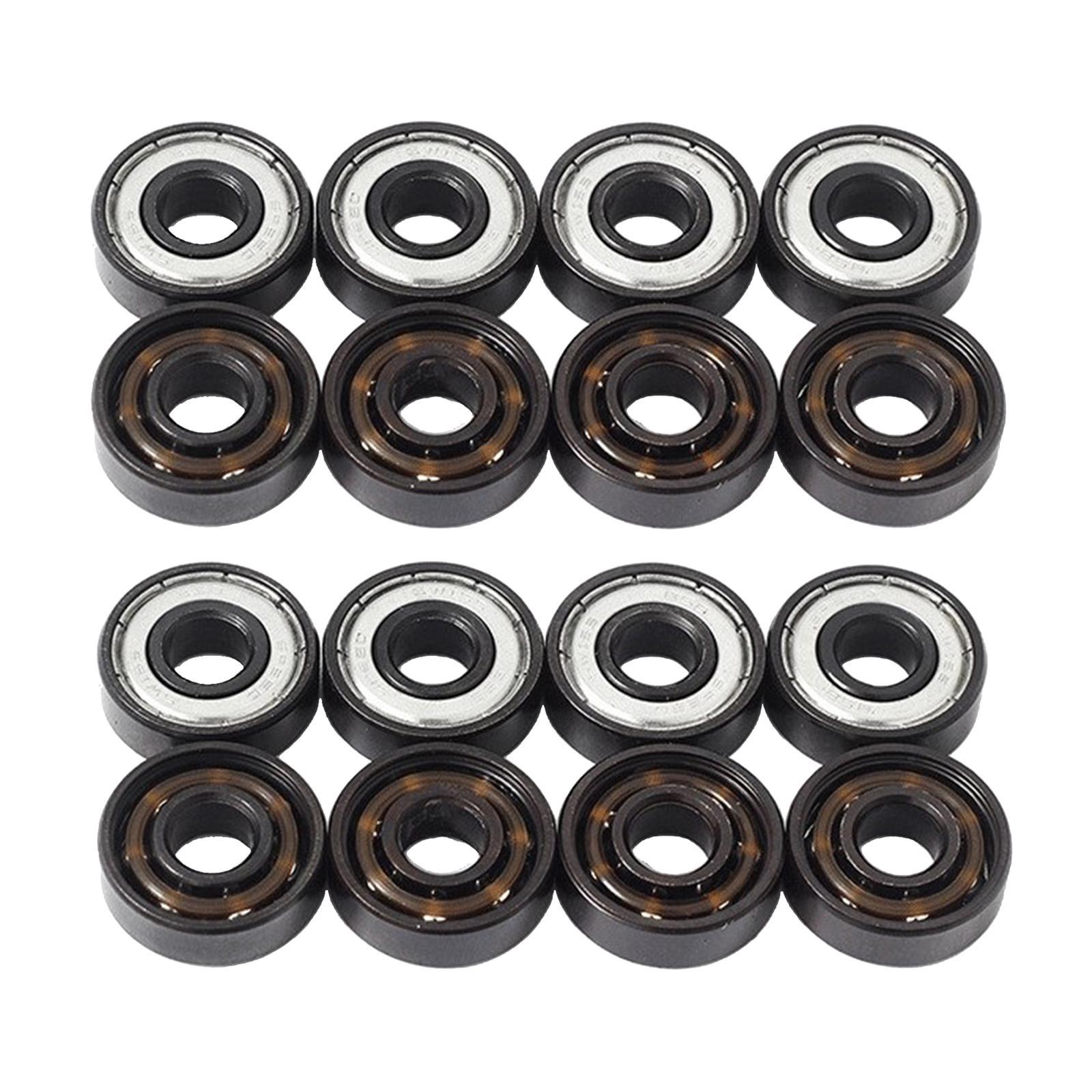 16x 608 Bearings for Skateboard Roller Skates ABEC 7-Ball Bearing Parts