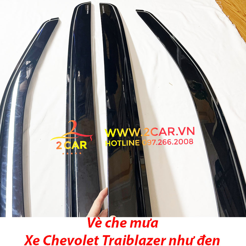 Vè che mưa xe Chevrolet Trailblazer 2016-2023, Hàng nhựa đen dày cao cấp