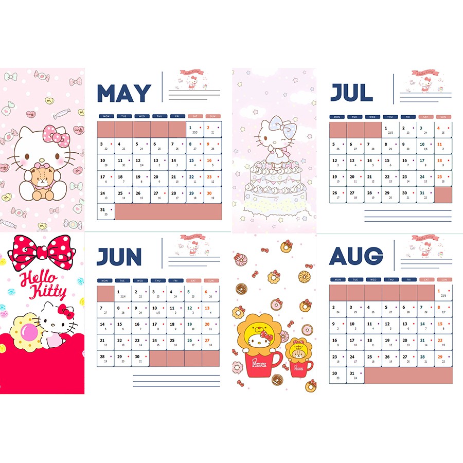 LỊCH ĐỂ BÀN HELLO KITTY