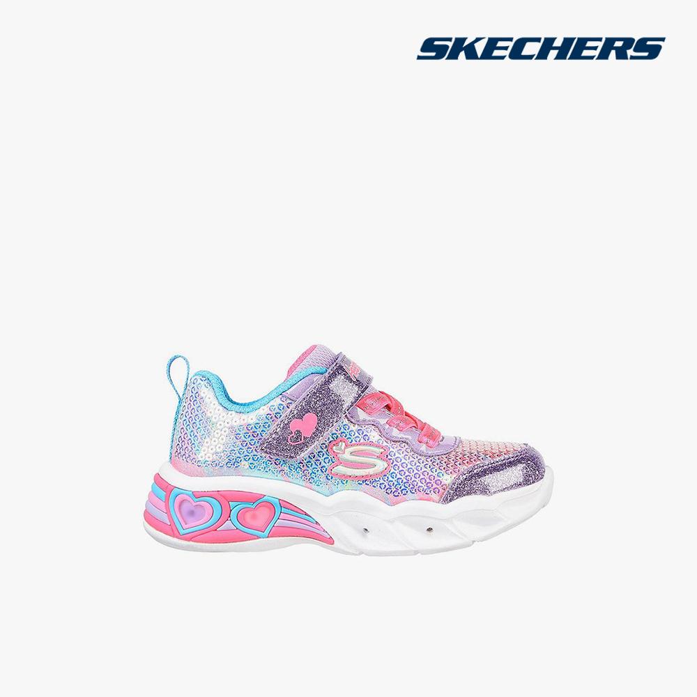 SKECHERS - Giày sneakers bé gái cổ thấp Sweetheart Lights 302313N
