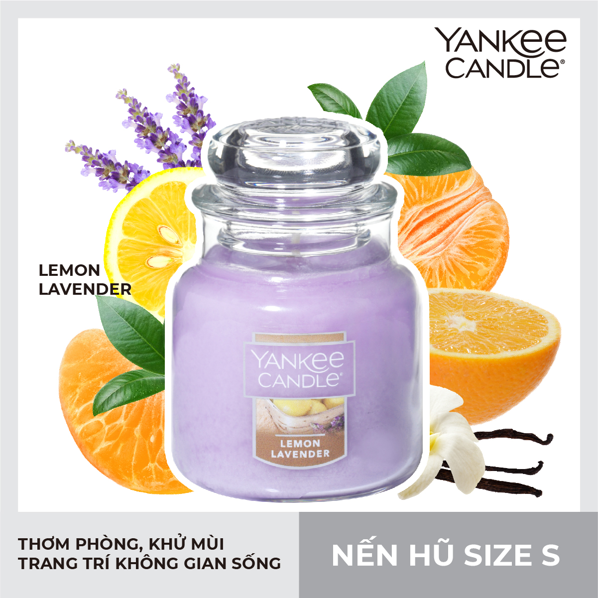 Nến hũ Yankee Candle  - Lemon Lavender - L (623g)