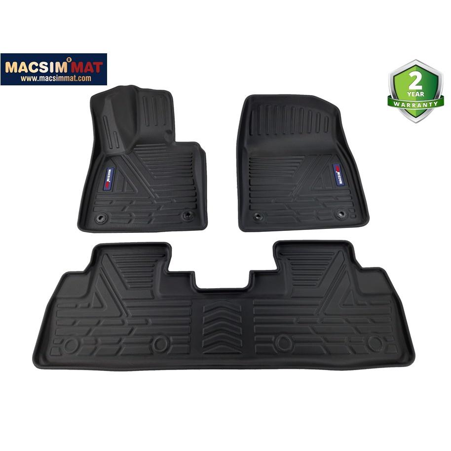 Thảm lót sàn xe ô tô Lexus RX450 HL 7 chỗ 2015 - nay Nhãn hiệu Macsim chất liệu nhựa TPV cao cấp màu đen