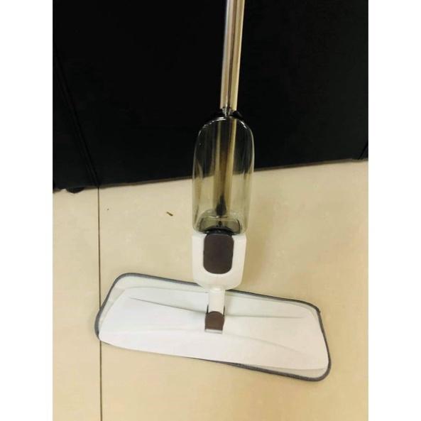 Cây lau nhà thông minh - Chổi lau sàn nhà kèm bình xịt phun sương đầu xoay 360 độ lau dọn dễ dàng 2 trong 1