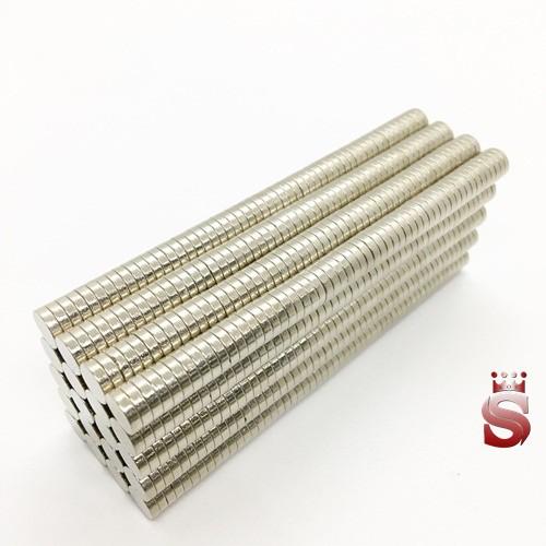 Nam châm viên tròn kích thước 8x2mm