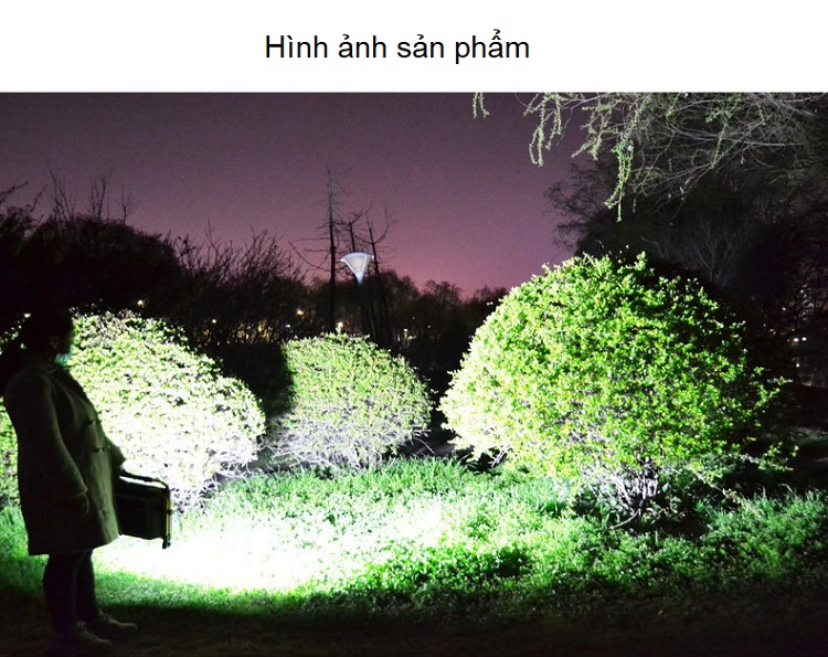 Đèn LED siêu sáng sạc điện có ĐKTX , điều chỉnh xoay 360 độ W726 50W