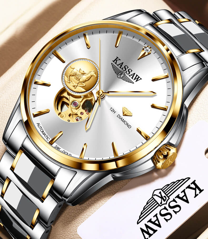 Đồng hồ nam chính hãng KASSAW K777-1 (Mạ vàng 24k)