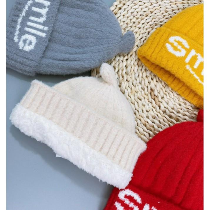 Mũ len trẻ em, nón len trẻ em cực mềm mịn giữ ấm tốt an toàn bảo vệ bé khi mùa đông đến gần 7m-6y