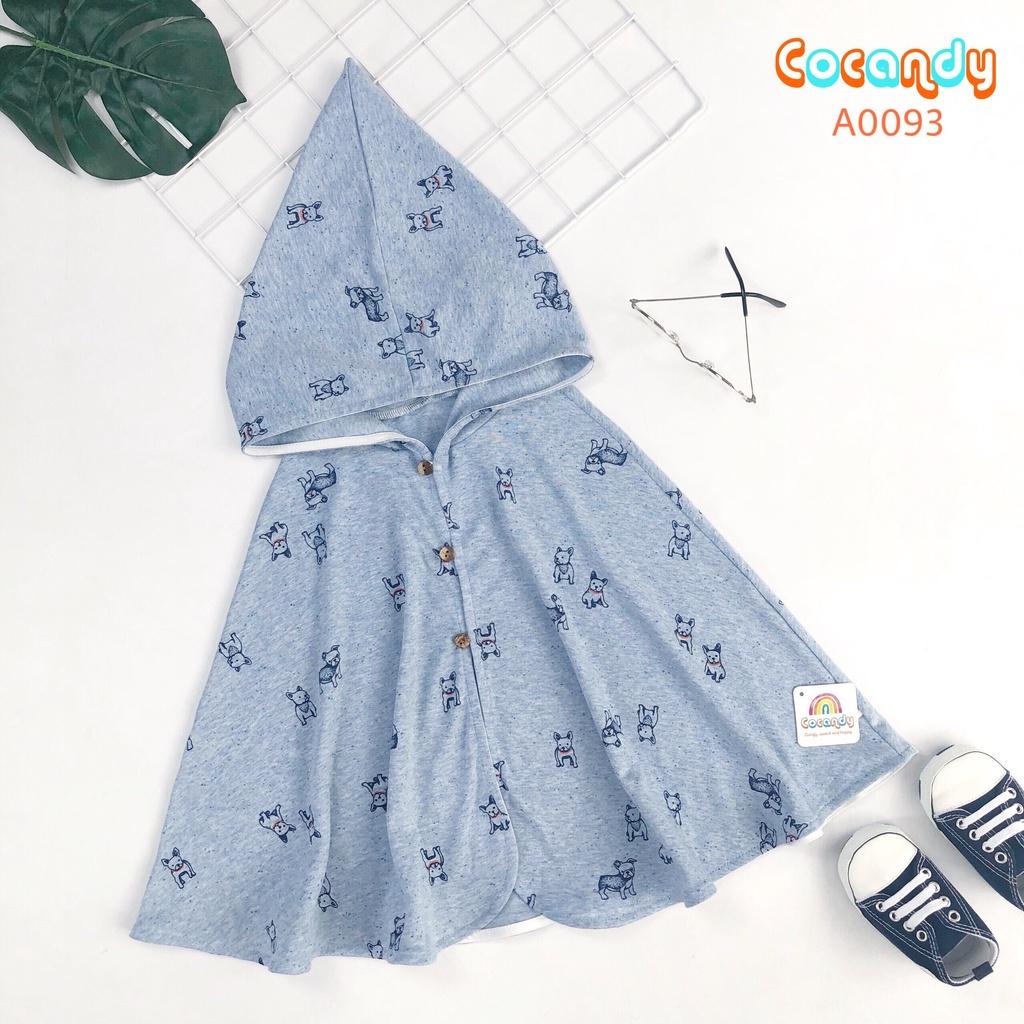 Áo choàng cho bé -áo choàng cánh dơi-áo chống nắng-chống gió-chất liệu cotton hàn cao cấp lô 002 của COCANDY mã AC10