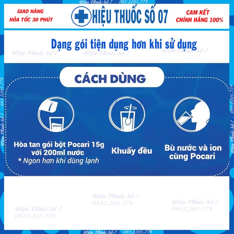 Pocari Sweat bột [Hộp 5 Gói - Date xa] - Thức uống bổ sung ion thiết yếu, nước điện giải cho cơ thể mọi lúc mọi nơi