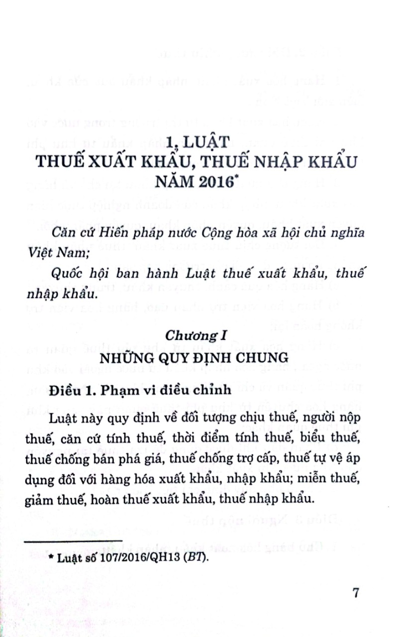 Luật Thuế xuất khẩu, thuế nhập khẩu năm 2016 và nghị định hướng dẫn thi hành