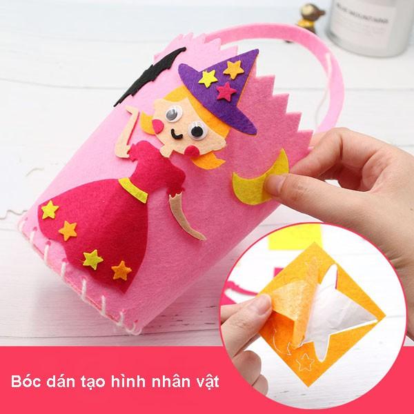 Túi kẹo halloween thủ công phong cách độc đáo cho bé