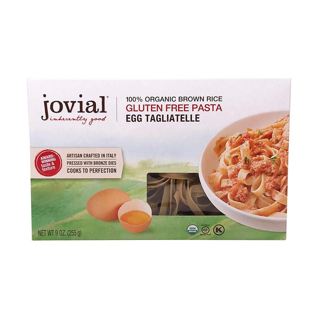 MÌ Ý SỢI DẸT ĂN KIÊNG KOSHER Jovial Egg Tagliatelle Pasta, Gluten-Free, Whole Grain Brown Rice, Lower Carb, 255g (9oz)