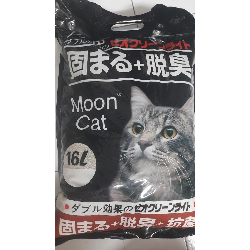 Cát mèo, Cát vệ sinh cho mèo Cát Nhật Đen Moon Cat 16L, 18L