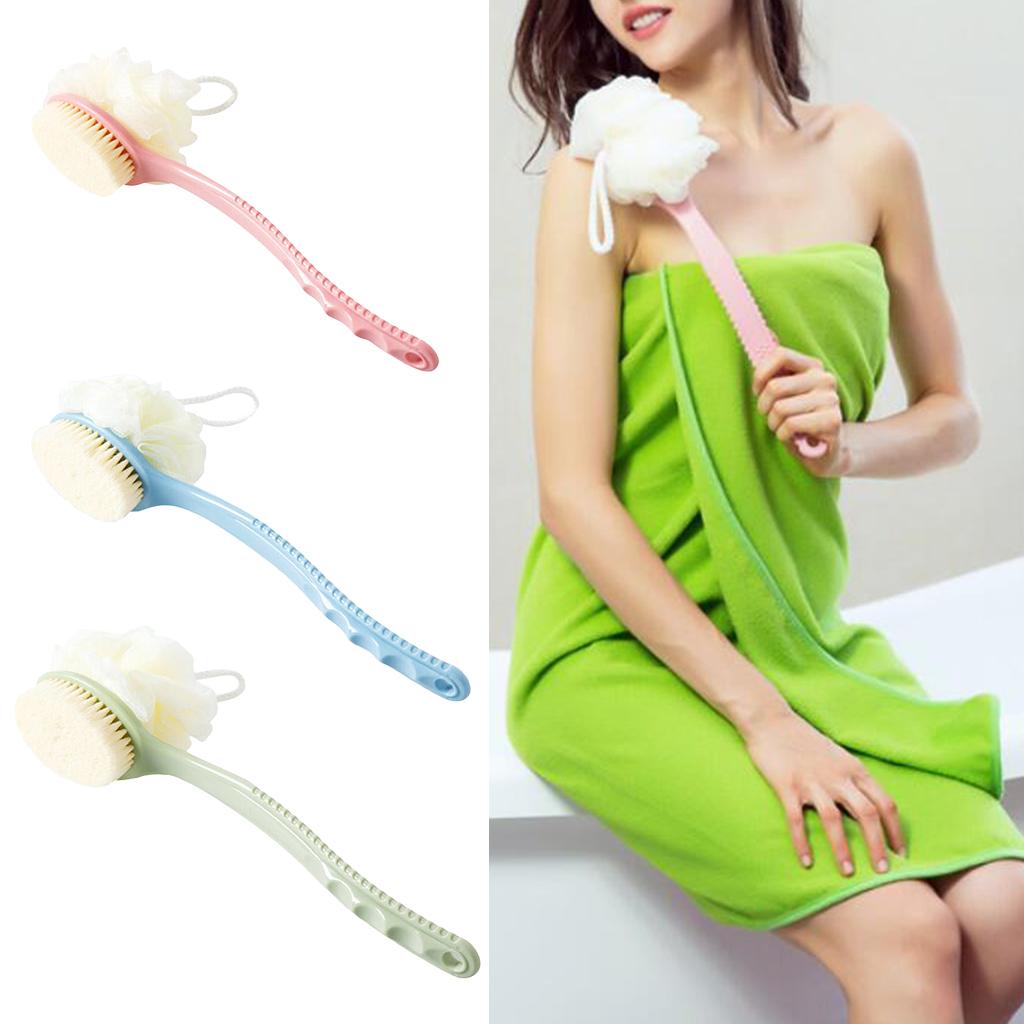 Plastic Long Handle Scrub Skin Massage Shower Brush Bath Back Brush