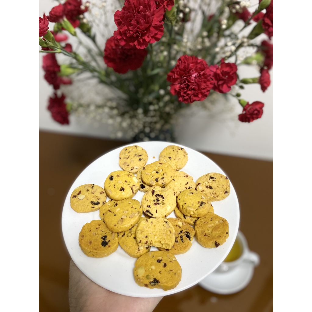 Bánh Cookies Đông Trùng Hạ Thảo Golden Health GD004, Bánh Quy Ăn Kiêng Chuẩn Healthy 200G