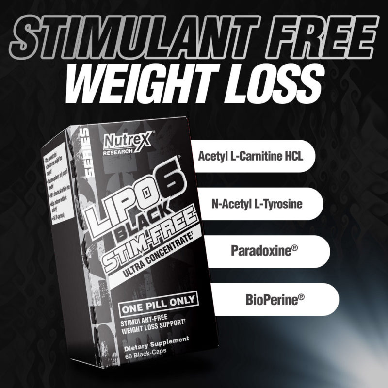 Lipo 6 Black Stim Free Uc Nutrex - 60 Viên
