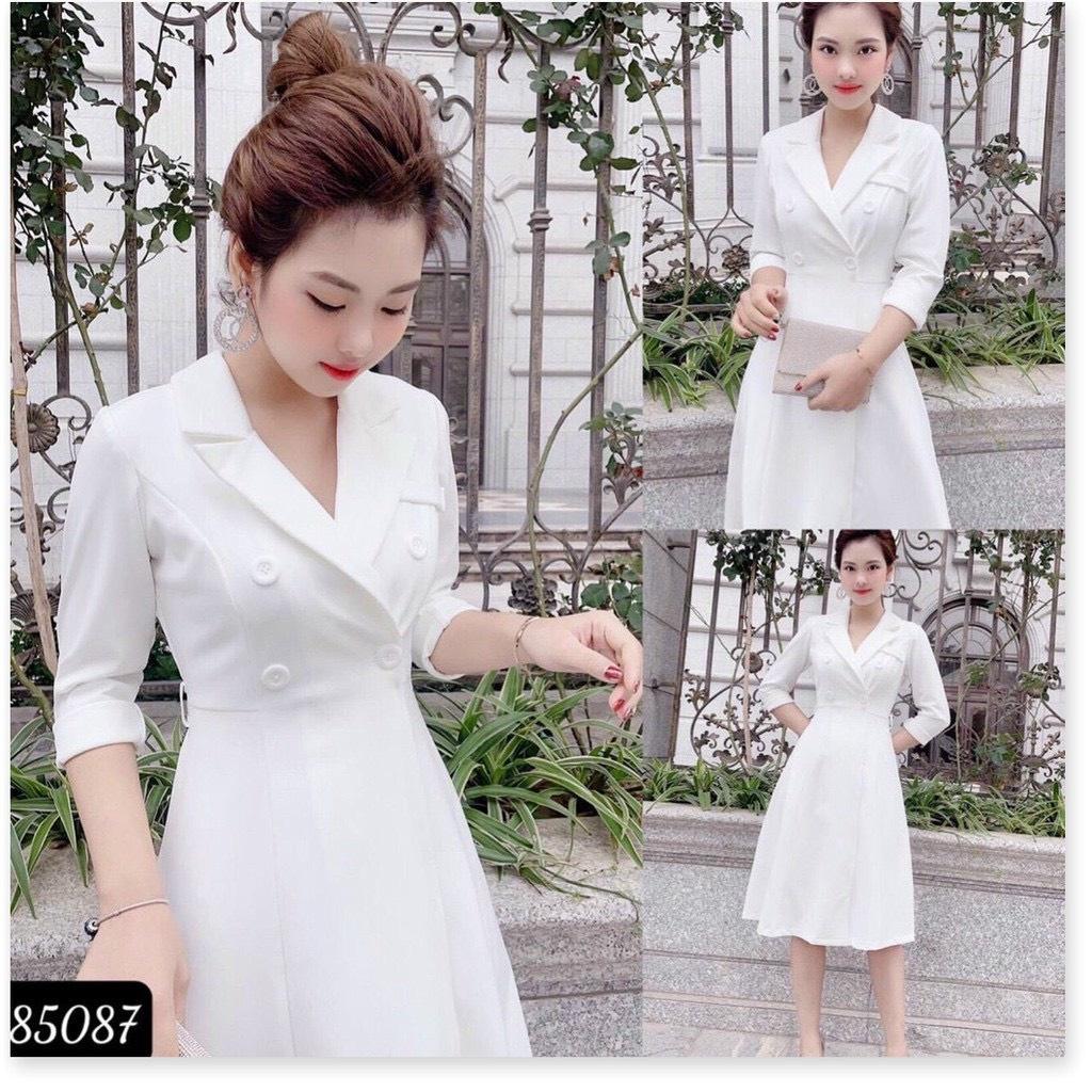 ĐẦM XÒE TRẮNG VINTAGE THỜI TRANG DỰ TIỆC SANG CHẢNH - SÀNH ĐIỆU CHO CÁC NÀNG