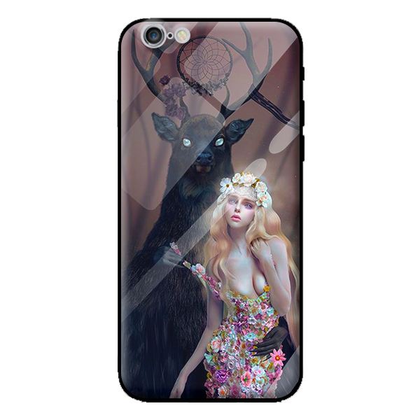 Ốp kính cho Iphone 6 mẫu hươu 2 - Hàng chính hãng