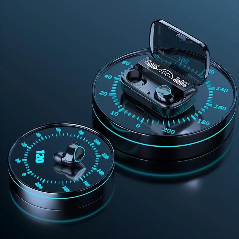 TWS Bluetooth 5.1 3500MAh Sạc Hộp Tai Nghe Không Dây 9D Stereo Thể Thao Chống Thấm Nước Tai Nghe Nhét Tai Tai Nghe Có Micro