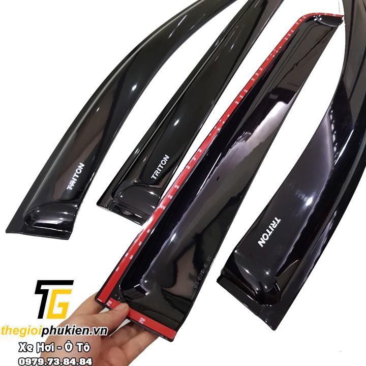 Bộ vè che mưa ABS Mitsubishi Triton 2019 cao cấp