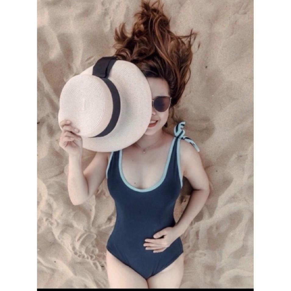 Đồ bơi bikini 1 mảnh liền thân nơ vai dể thương che khuyết điểm tôn dáng tôn da VATIXA BKN30