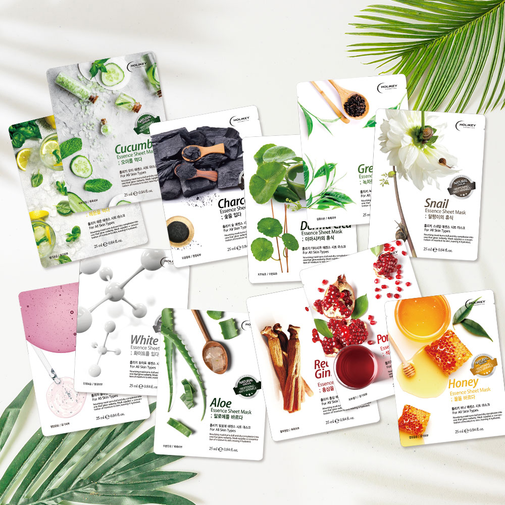 Combo 10 Gói Mặt Nạ Trà Xanh Dưỡng Da Holikey Fresh Green tea Mask Sheet 100% Cotton