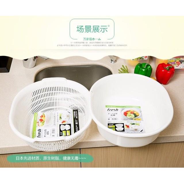 BỘ RỔ NHỰA KÈM CHẬU NỘI ĐỊA NHẬT BẢN