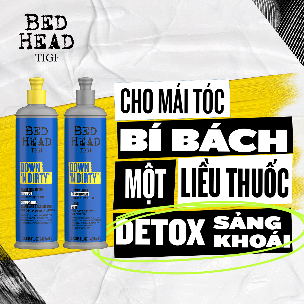 Combo gội xả Bed Head Tigi - 400ml