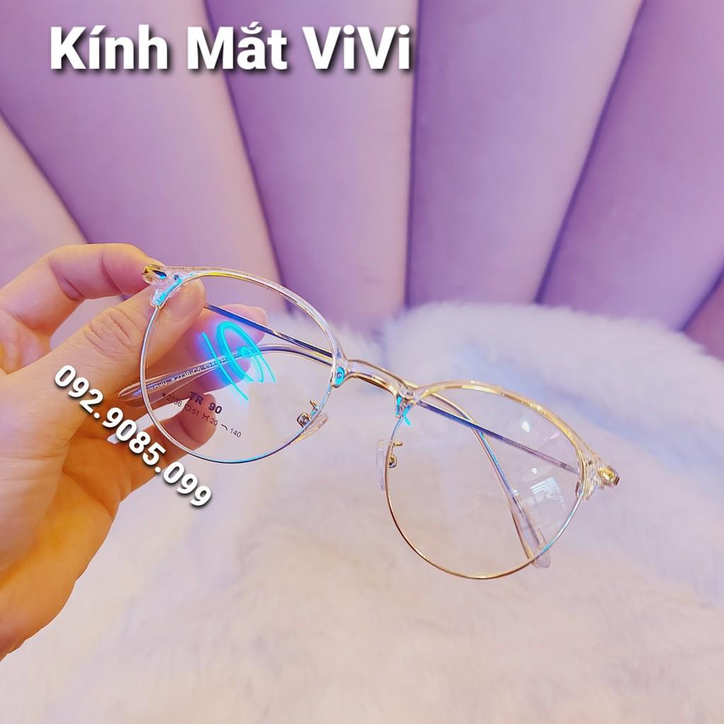 Gọng kính cận tròn V2763 - Nhận cắt cận - viễn - loạn