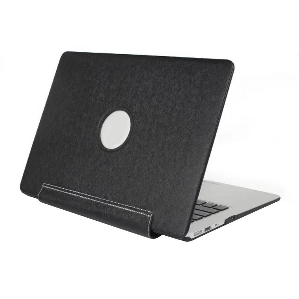 Fashion Silk Texture Hard Shell Case Cover Black for Macbook Pro 13.3"