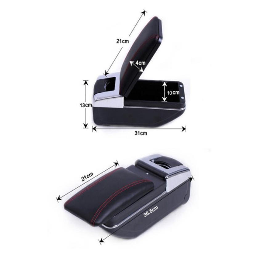 Bệ tỳ tay cao cấp tích hợp cổng sạc USB dành cho xe SUZUKI SWIFT