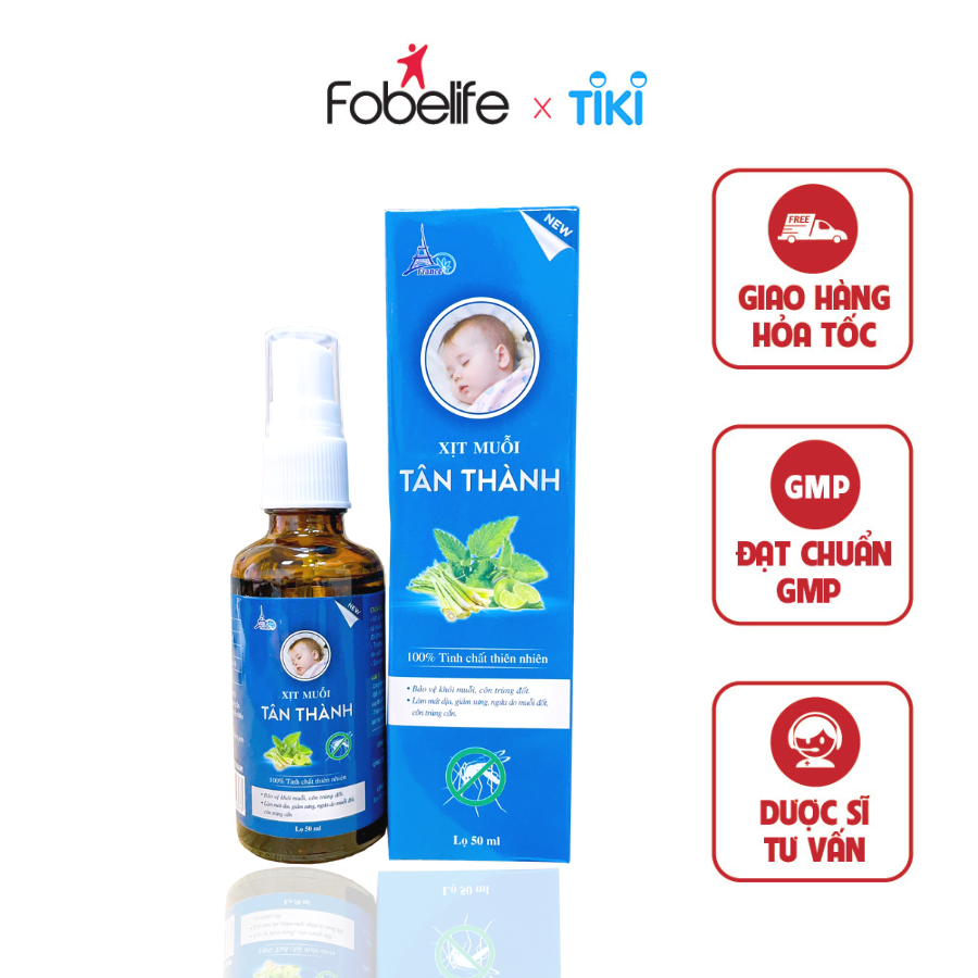 Chai Xịt Chống Muỗi Từ Thiên Nhiên An Toàn Cho Bé Tân Thành