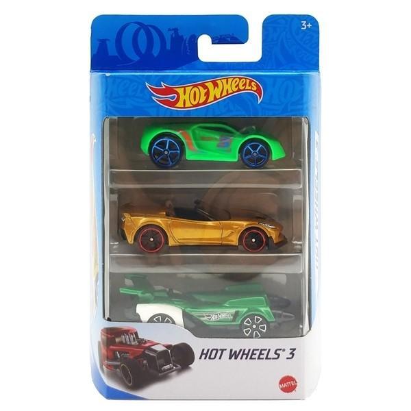 Bộ 3 Siêu Xe Hot Wheels K5904 (Mẫu Sản Phẩm Bên Trong Là Ngẫu Nhiên)