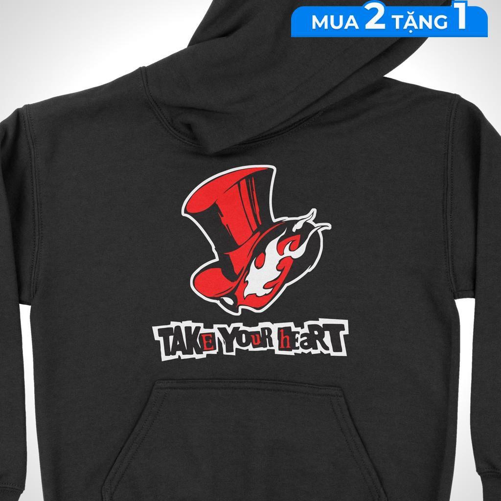 Áo hoodie Persona 5 - Phantom Thieves of Hearts Unisex THE NEXT LEVEL, Cotton 100% 2 màu nam nữ - HD0010