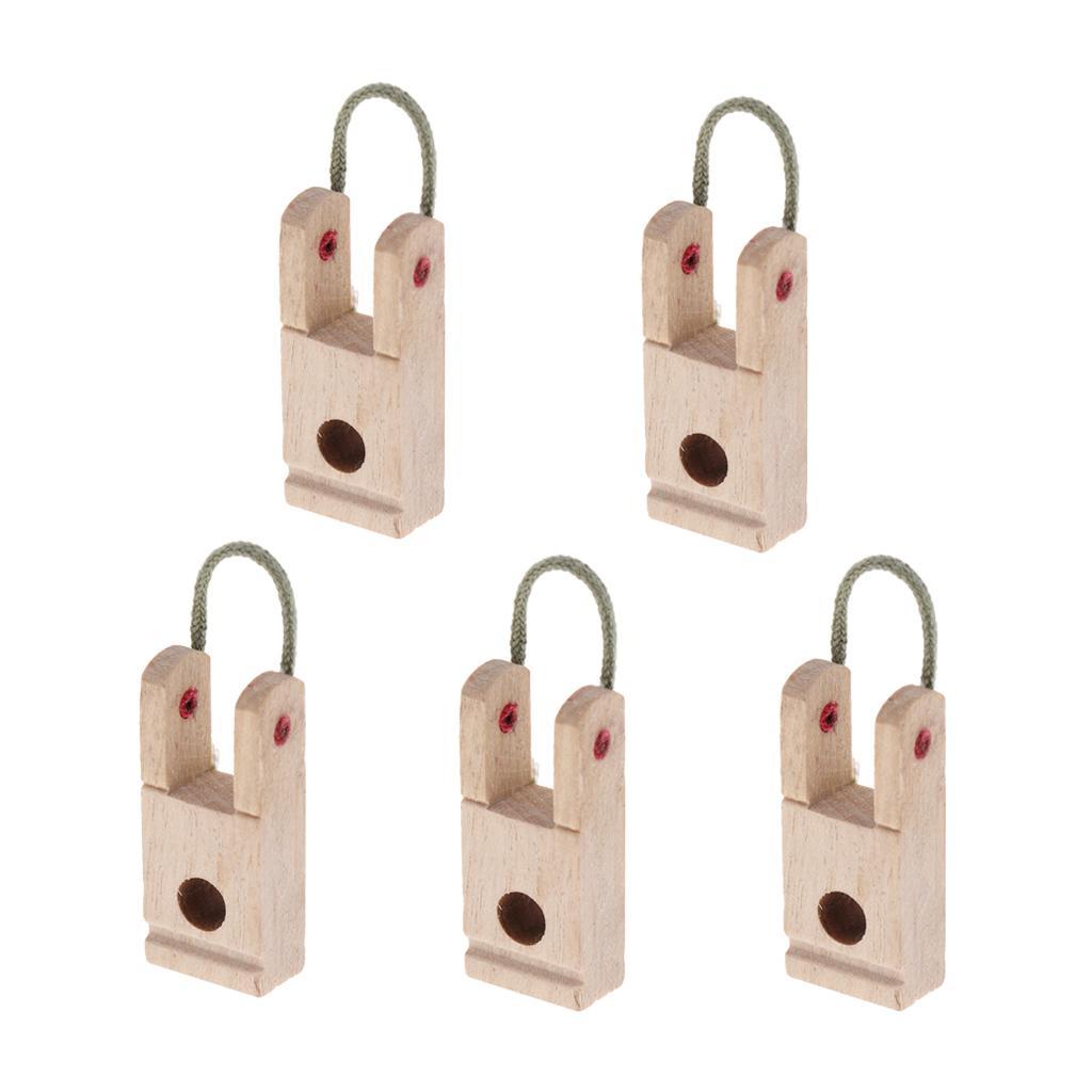 5 Pieces Wooden Piano Hammer Butt Plates/Flanges for Upright/Vertical Piano Parts