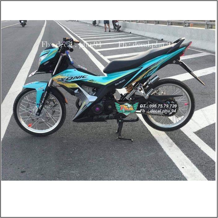 Tem Rời Sonic xanh ngọc hoa văn