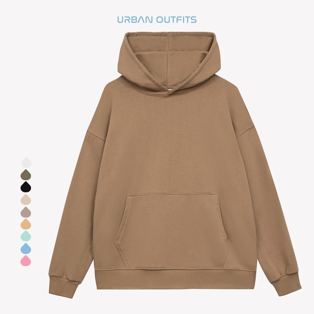 Áo Hoodie Form Rộng URBAN OUTFITS Kiểu Trơn HOO100 ver 2.0 Thun Cotton Frech Terry 350GSM Local Brand