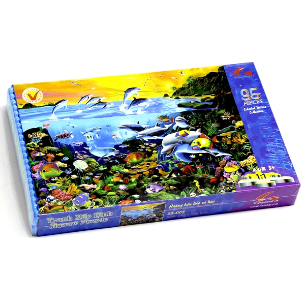 Tranh Xếp Hình EVA 35 Mảnh - Hoàng Hôn Đảo Cá Heo 35-003