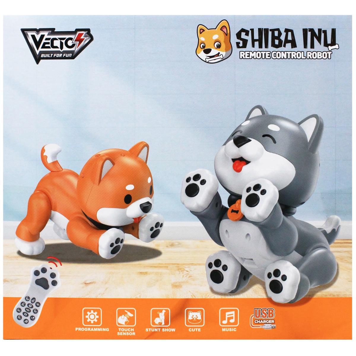 Đồ Chơi Robot Chú Chó Shiba Năng Động Có Điều Khiển - Vecto VTK47/BR - Màu Nâu