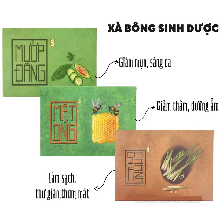 COMBO 3 XÀ BÔNG SINH DƯỢC 100% THIÊN NHIÊN , MÙI NGẪU NHIÊN, TẶNG TÚI LƯỚI TẠO BỌT VÀ XƠ MƯỚP