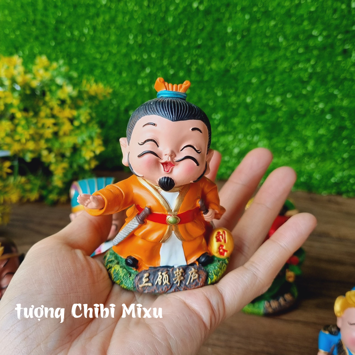 Bộ 05 tượng Tam Quốc Chí dáng đứng cao 8cm