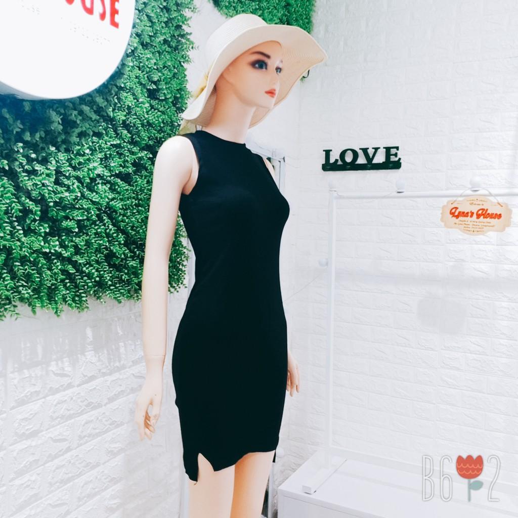 Váy Đầm Nữ Body Ba Lỗ Xẻ Đùi Năng Động LH50