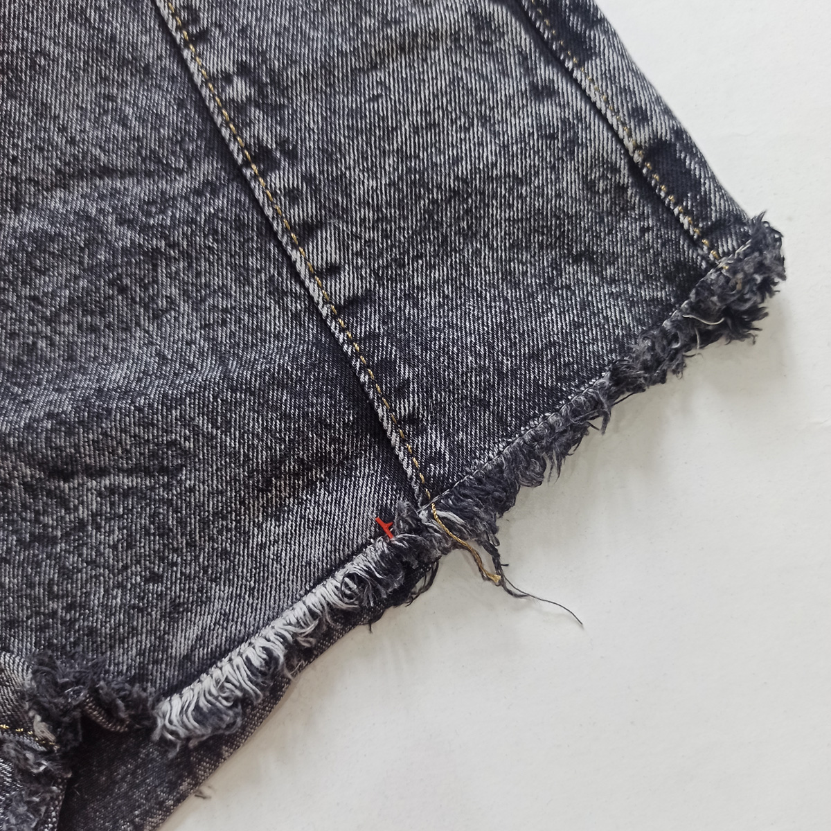 Quần short jean nữ ống rộng màu xám size M