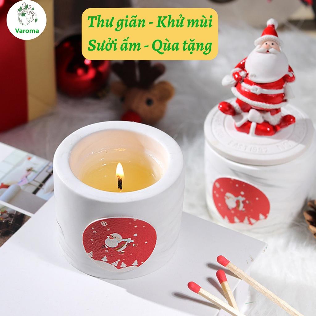 Nến Thơm Giáng Sinh Noel SANTA CLAUS Qùa Tặng Cao Cấp Phụ Kiện Làm Thơm Phòng Ngủ Khử Mùi NEN20