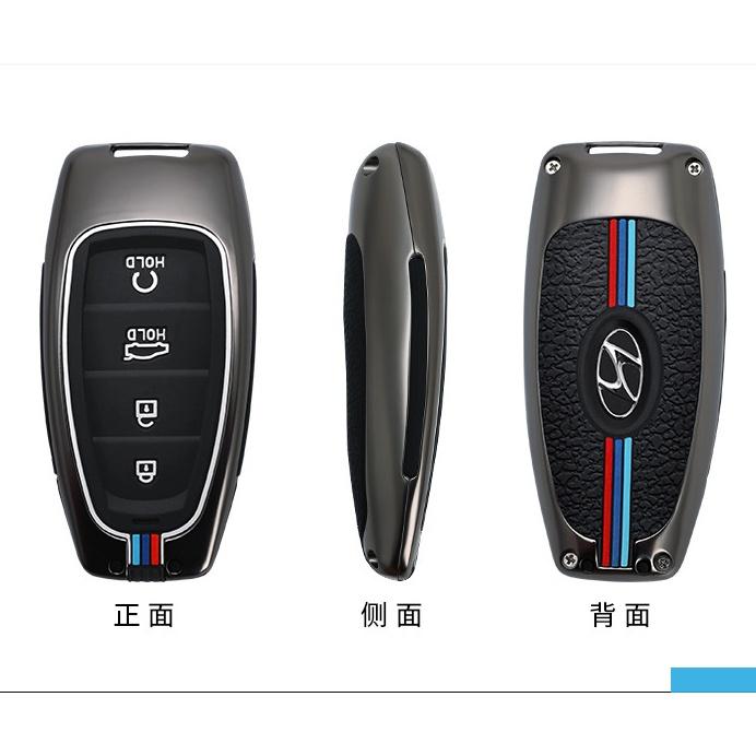 Ốp Chìa Khóa Santafe 2021-2022, Tucson All New 2021-2022 Chất Liệu Hợp Kim Metal Cao Cấp