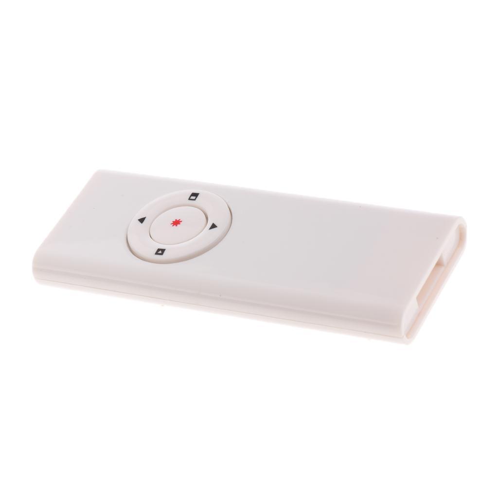 RF 2.4GHz Wireless Presenter USB Remote Control Presentation Pointer White