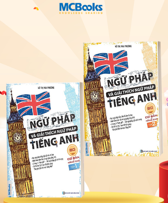 Combo Ngữ Pháp Và Giải Thích Ngữ Pháp Tiếng Anh Cơ Bản Và Nâng Cao 80/20  - Bản Quyền