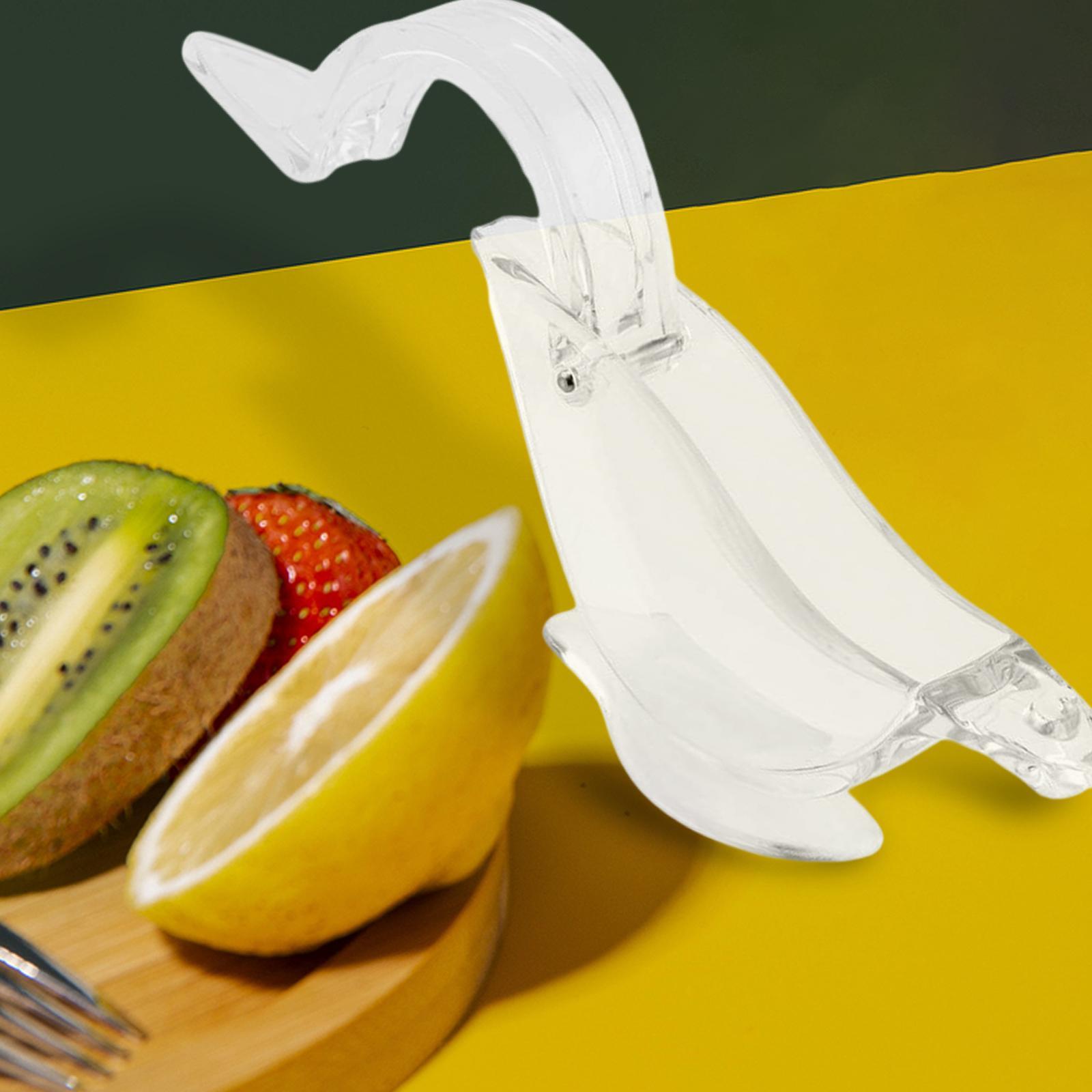 Manual Lemon Squeezer Easy to Clean Transparent Handheld for Fruit Lemon Bar